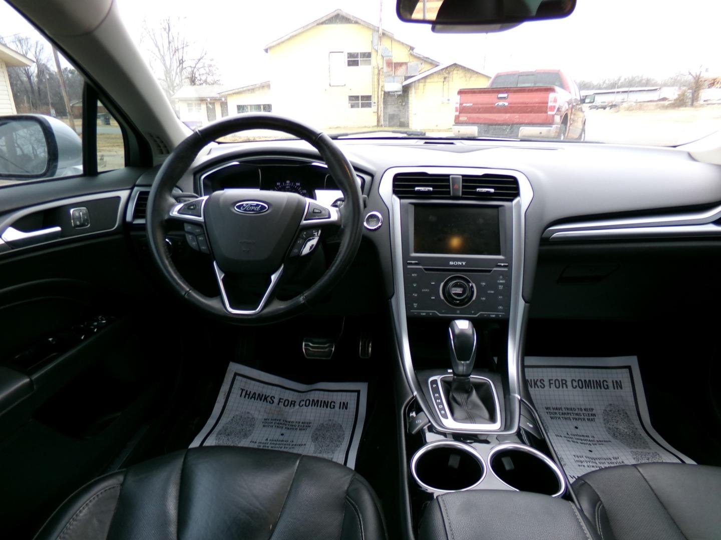 2013 Silver /Black Ford Fusion Titanium (3FA6P0K97DR) with an 2.0L L4 DOHC 16V engine, automatic transmission, located at 401 First NE, Bearden, AR, 71720, (870) 687-3414, 33.726528, -92.611519 - Photo#24